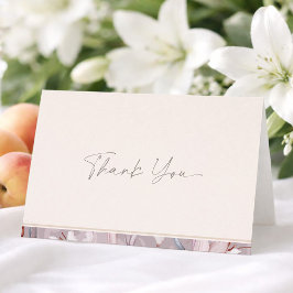Convite Minimal Wedding Thank You Card 