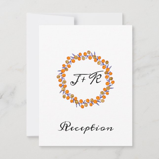 Convite Minimalismo Branco Dourado Casamento Azul Marinho (Frente)