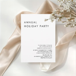 Convite Minimalist Annual Holiday Party