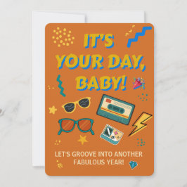 Convite Minimalist Birthday - Elegant Modern Party Card