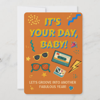 Convite Minimalist Birthday - Elegant Modern Party Card