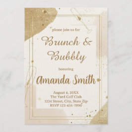 Convite Minimalist Brunch & Bubbly Invitation – Neutral
