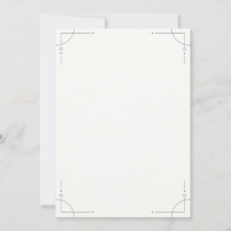 Convite Minimalist Geometric Wedding Invitation