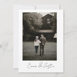 Convite Minimalist Wedding Invitation