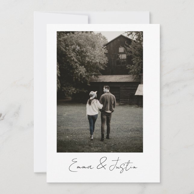 Convite Minimalist Wedding Invitation (Frente)