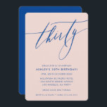 Convite MINIMALISTA 30 de música com caligrafia azul<br><div class="desc">por kat massard / WWW.SIMPLYSWEETPAPERIE.COM Adorem o design,  mas gostariam de ver algumas mudanças - outro esquema de cores,  produto,  adicionar uma fotografia ou adaptar para uma ocasião diferente - sem preocupações,  simplesmente contactem-me,  kat@simplysweetPAPERIE.com Tenho o prazer de ajudar!</div>