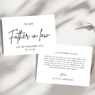 Convite Minimalista Ao Meu Pai Em Direito No Dia Do Casame