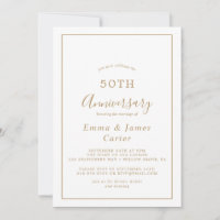 Minimalista Bodas de Ouro 50 Anos de Casamento