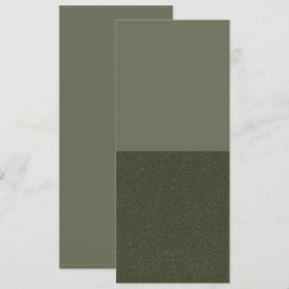 Convite Minimalista de Duas Zonas em Verde Musgo –