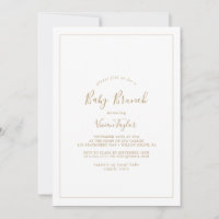 Minimalista Dourado Baby Brunch