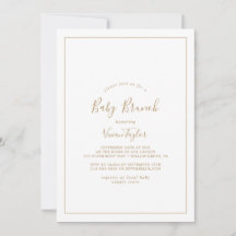 Minimalista Dourado Baby Brunch