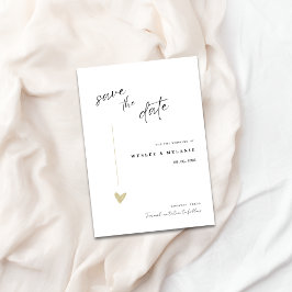 Convite Minimalista Elegante para Salvar a Data