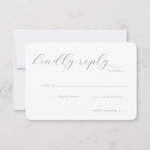Convite Minimalista Elegante Sage