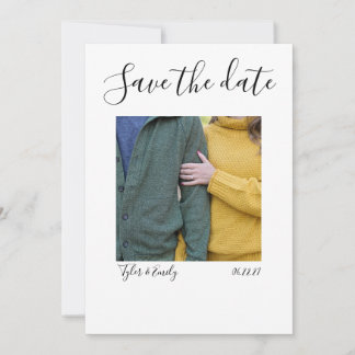Convite Minimalista elegante save the date