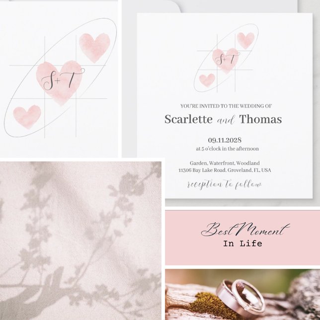 Convite Minimalista Elegante Simples (Criador carregado)