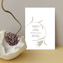 Minimalista Floral Greige & Espresso Moderno