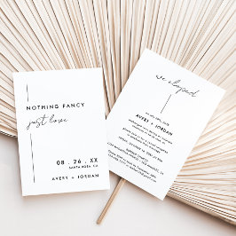 Convite Minimalista Moderno, Elogiamos A Recepção De Elope