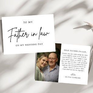 Convite Minimalista Para Meu Sogro No Dia Do Meu Casamento