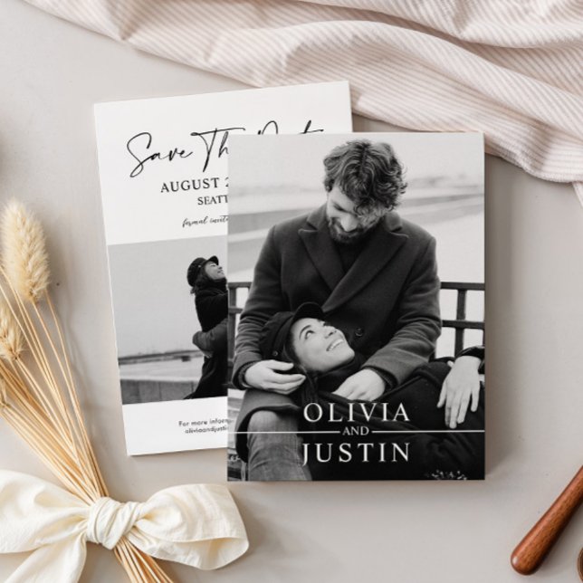 Convite Minimalista Salvar a Data (Criador carregado)