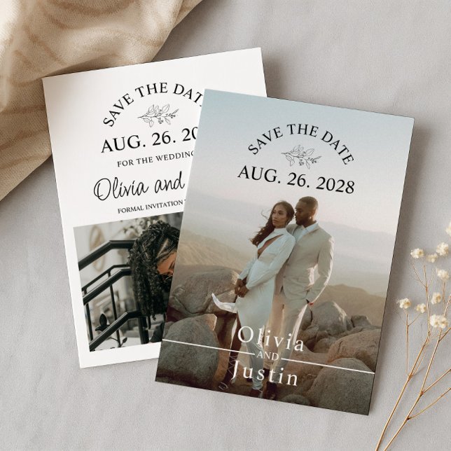 Convite Minimalista Salvar a Data (Criador carregado)