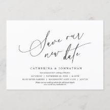 Minimalista, salve nossa nova data, altere a data