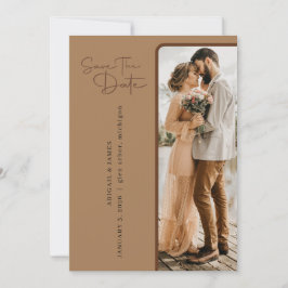 Convite Minimalista Salve o Dia do casamento