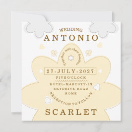 Convite Minimalista Vibe Cute Casamento E Estética Moderna