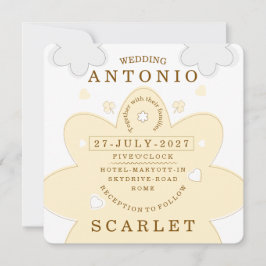 Convite Minimalista Vibe Cute Casamento E Estética Moderna