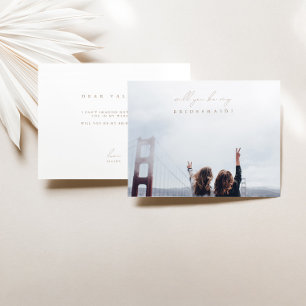 Convite Minimalista Você Será Minha Foto De Roteiro De B