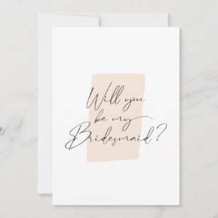 Convite Minimalista Você Será Minha Proposta De Bridesma