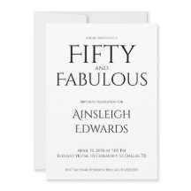 Mínimo Cinquenta e Fabuloso Preto Aniversário de 5