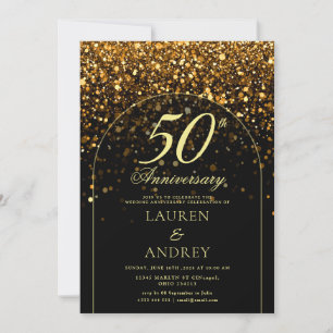 Convite Mínimo de 50 Anos de Casamento