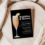 Convite Mínimo de bolhas negras e quebra Chá de panela<br><div class="desc">Esta bolha negra minimalista e o chá de panela é perfeito para uma celebração de chá rústica. O design apresenta uma bela fonte em um fundo preto e branco para embelezar seu evento.</div>