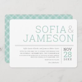 Convite MÍNIMO DE CASAMENTO simples, moderna, cinza pastel