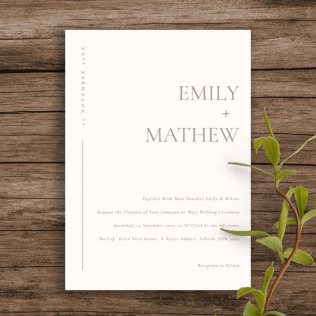 CONVITE MÍNIMO DE PINCO PINCO BRANCO PINCO TIPOGRAFIA CASA (Criador carregado)