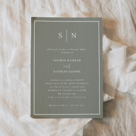 Convite Mínimo e Chic | Janto de ensaio "Sage Green"