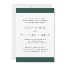 Mínimo Emerald Green Modern Tudo Em Um Casamento