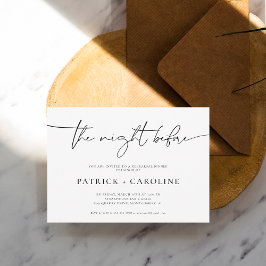 Convite Mínimo Moderno | A Noite Antes Do Janto De Ensaio