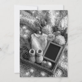 Convite Mínimo & Moderno com Purpurina | Celebração de Beb