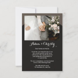 Convite Mínimo Moderno | Detalhes do casamento de fotos