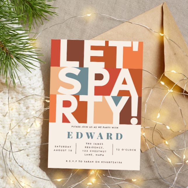 Convite Mínimo moderno permite que o gráfico seja negrito (Criador carregado)