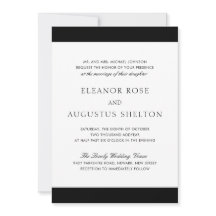 Mínimo Negro Branco Moderno Tudo Em Um Casamento