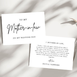 Convite Mínimo Para Minha Sogra No Dia Do Meu Casamento