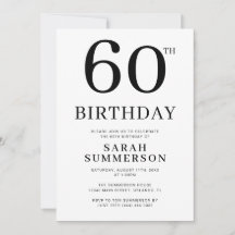 Mínimo Sessenta Preto Branco 60º Aniversário