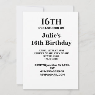 Convite Mínimo simples adicione seu nome de texto de logot