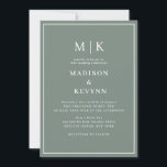 Convite Mínimo Simples e Chic | Casamento<br><div class="desc">Esses elegantes e modernos guardanapos de casamento ou chás de panela apresentam um simples design de texto preto e branco que exumenta o estilo minimalista. Adicione suas iniciais ou monograma para torná-las completamente suas.</div>