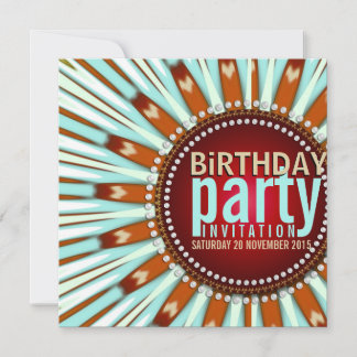 Convite Mint Bohemian Sunshine Festa de aniversário