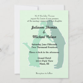 Convite Mint Bride e Groom Wedding