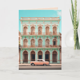 Convite Mint Building Peach Carro Havana Cuba