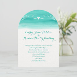 Convite Mint Chalkboard Elements Die Cut Wedding